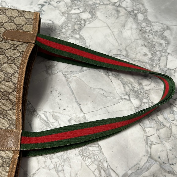 Authentic Gucci GG Supreme Web Tote - Picture 9 of 16